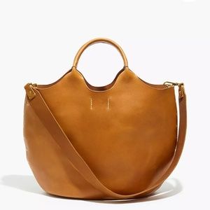 Madewell Edinburgh Bucket Tote in Tan